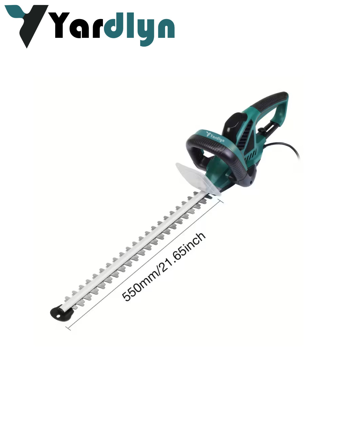 Yardlyn 600W Corded Electric Hedge Trimmer & Pruner – 550mm Blade Garden Cutter