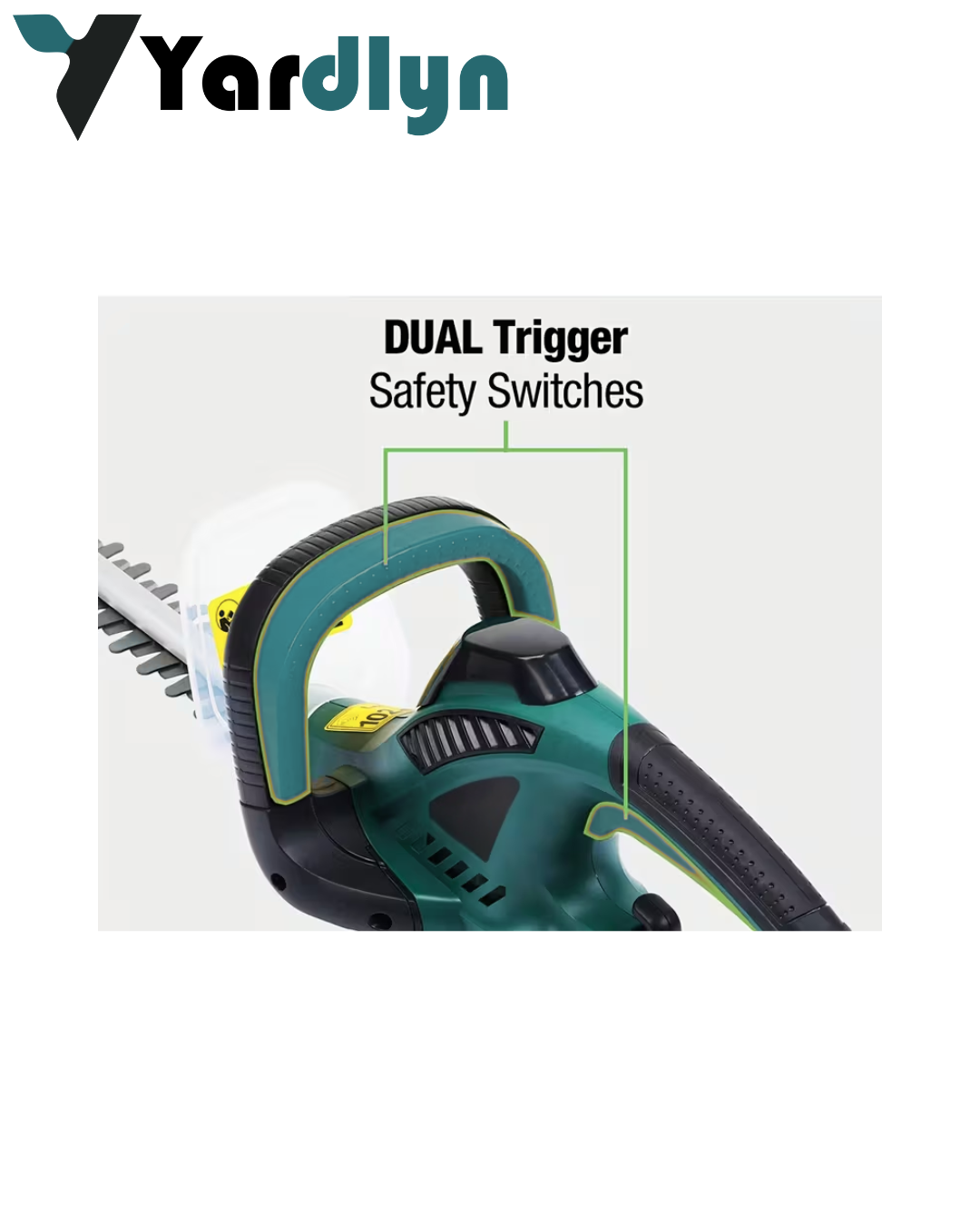 Yardlyn 600W Corded Electric Hedge Trimmer & Pruner – 550mm Blade Garden Cutter