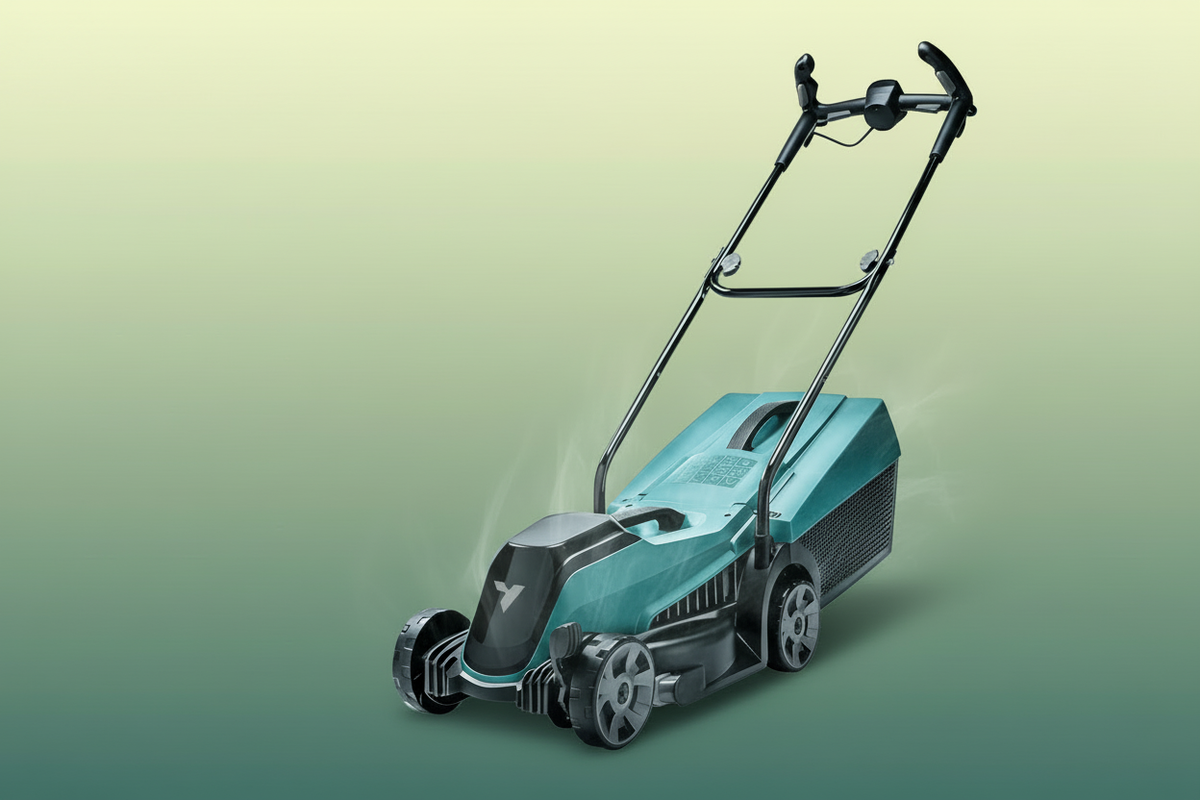 Lawn mower with 3D effect - no logo